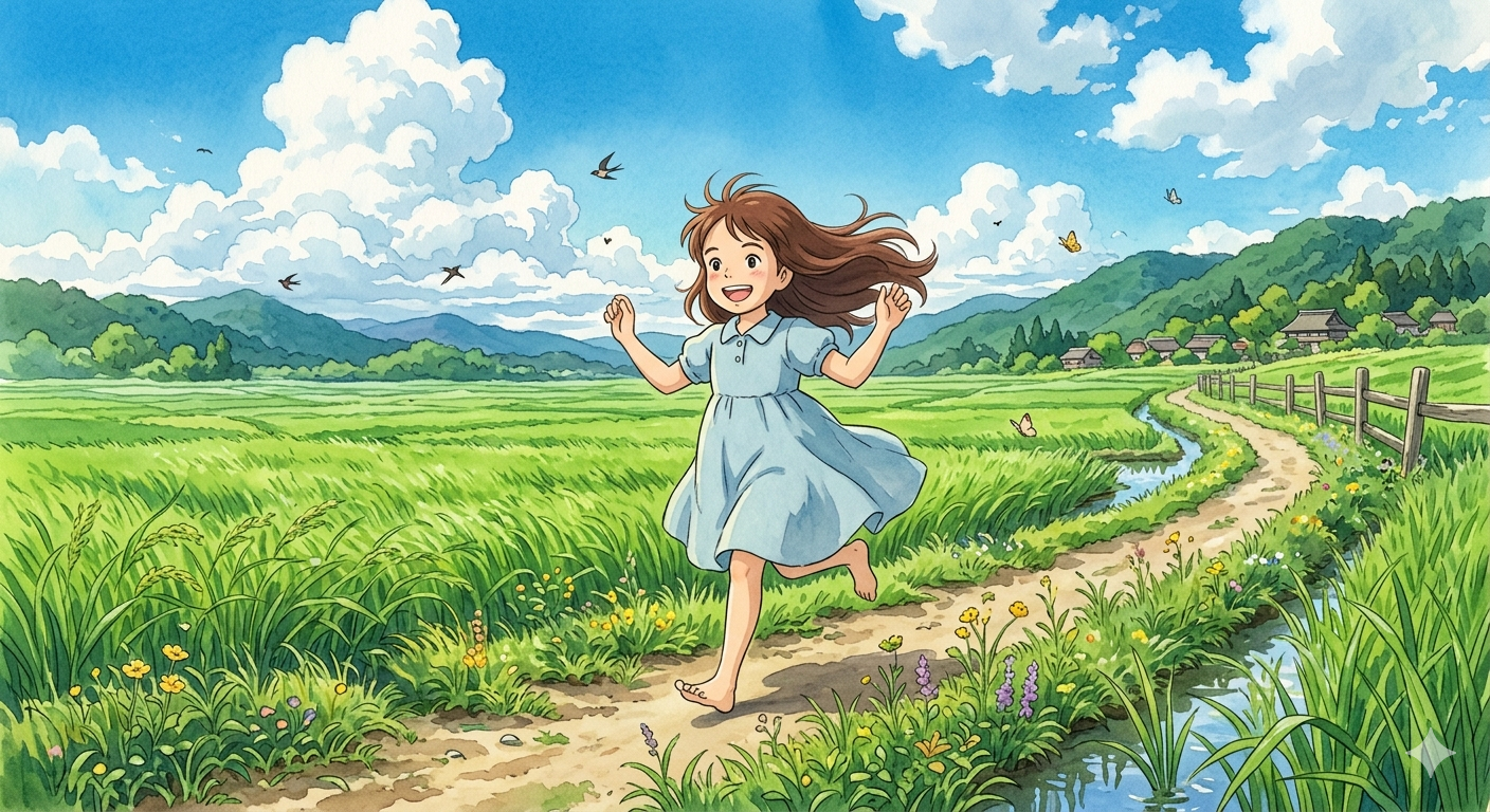 宫崎骏风格图生成提示词 AI生图promt