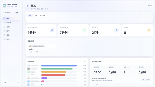 Work Review - 自动记录工作痕迹的高效率办公软件